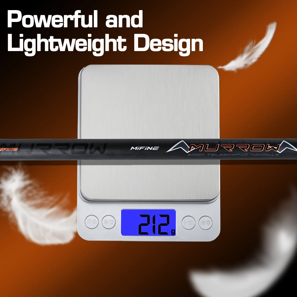 Caña de pescar telescópica MIFINE MURROW, 2M-3M, caña de red de aterrizaje portátil ultraligera de carbono para estanques, lagos, accesorios marinos - imagen 3