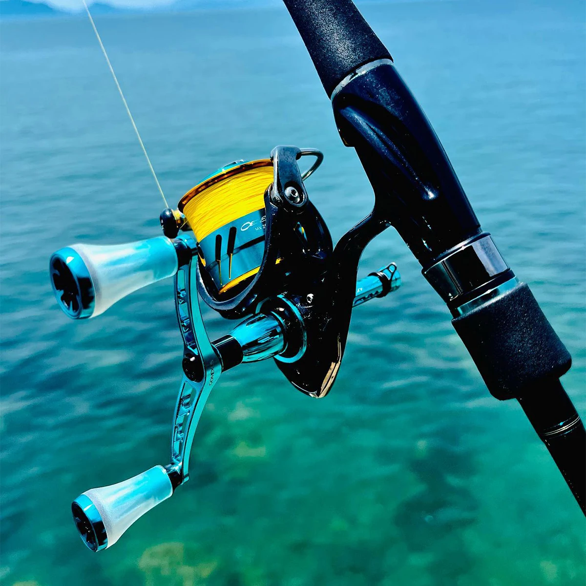 Gomexus-mango de carrete giratorio para Daiwa Emeraldas, doble Mango, 98mm, Eging, pesca - imagen 4