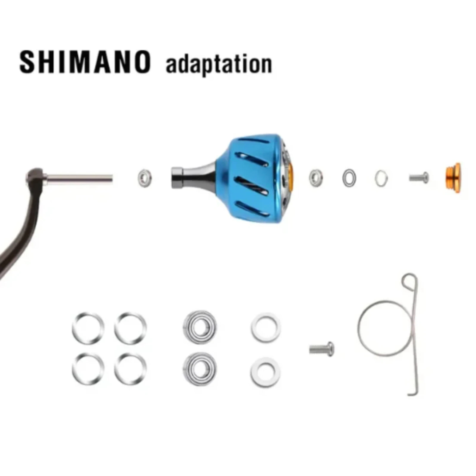 SANLIKE-perilla de mango de carrete de pesca para Shimano A y Daiwa S, modelo giratorio, perillas de mango de carrete de pesca, accesorios de aparejos de pesca - imagen 4