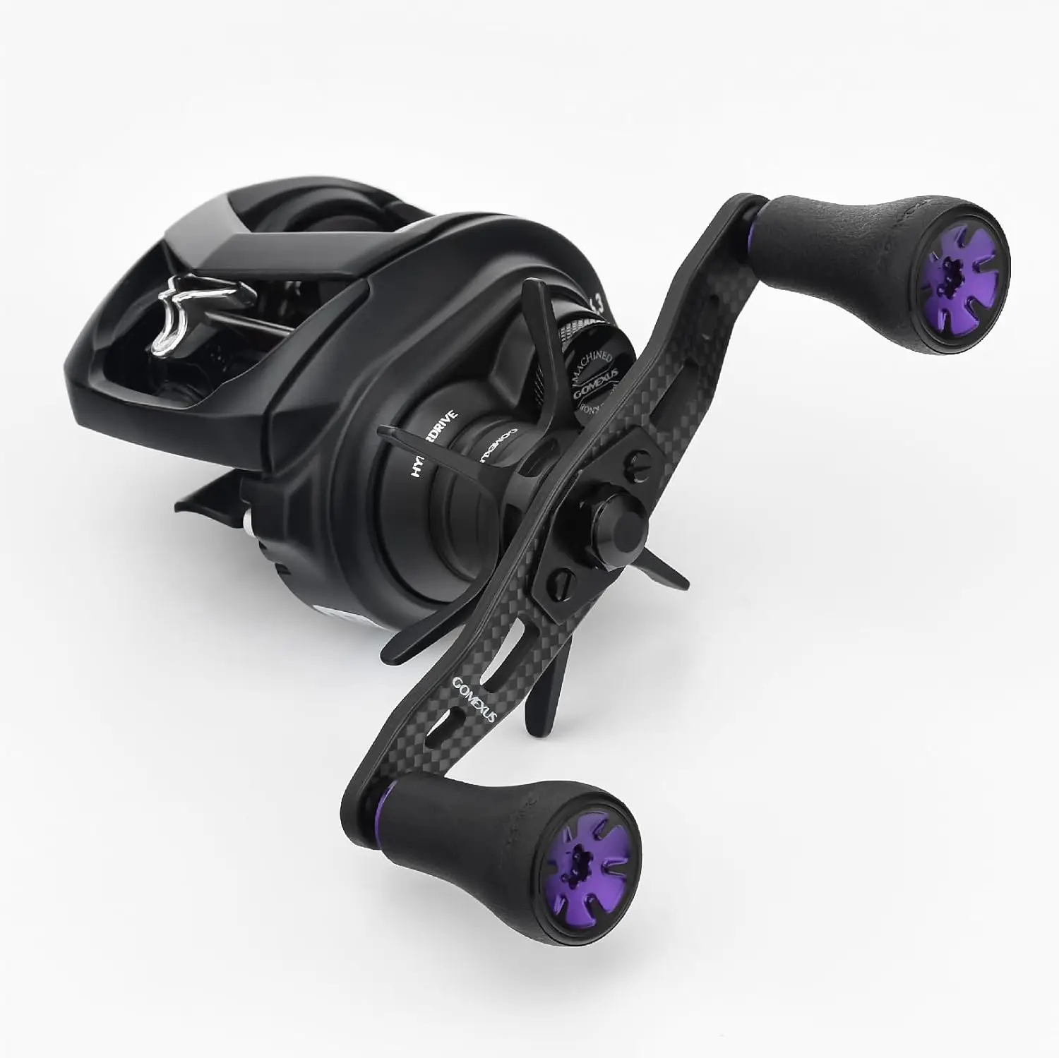 Gomexus mango de carrete de carbono 95mm para Daiwa Steez Tatula Zillion costero Abu Garcia Okuma Lew's Baitcaster DC95-TPE20 - imagen 2