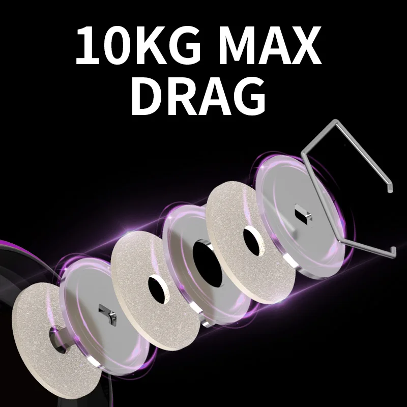 Carrete de pesca LINNHUE 1000-7000 agarre de bola de Metal 8kg 5,2: 1 relación de engranaje carrete giratorio de alta velocidad carretes de pesca de carpa para agua salada - imagen 5