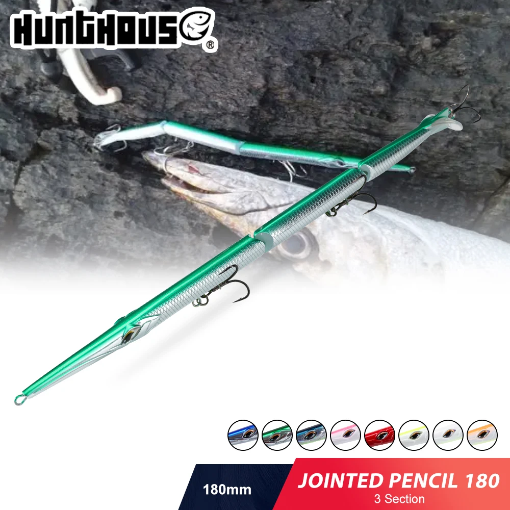 Hunthouse Jointed Pencil 180 – Señuelo articulado aguja para lubina