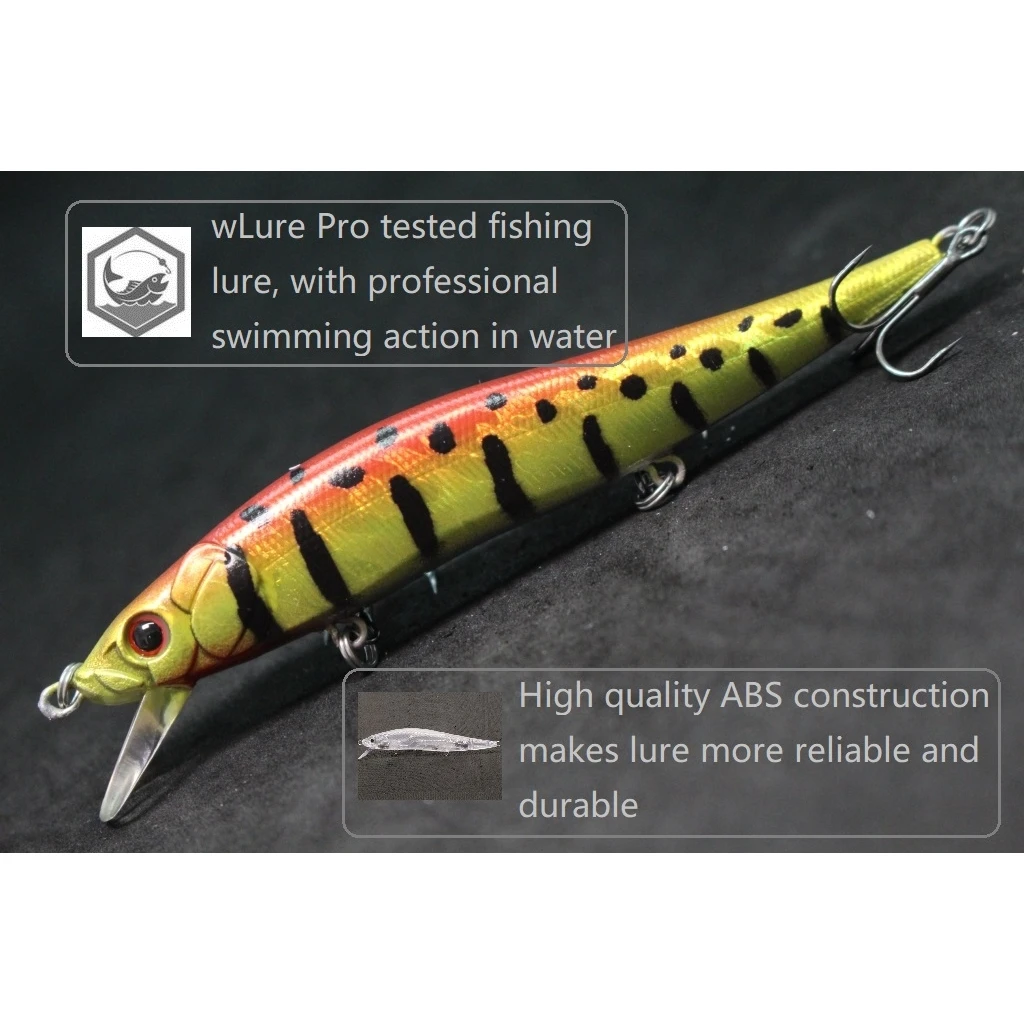 WLure 2023 Minnow señuelo de pesca Jerkbait 14g 12cm transferencia de peso Wobbler Twitch fácil fundición larga pequeño oscilante hundimiento M262S - imagen 4