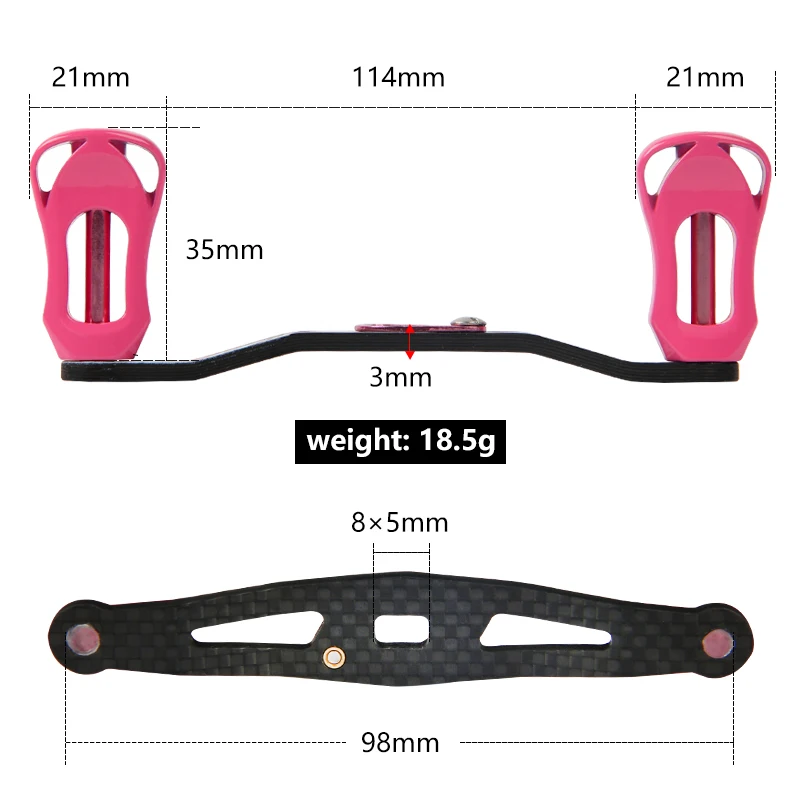 LETOYO-carrete de pesca de fibra de carbono UV, doble balancín, derecha, mano izquierda, baitcasting, para daiwa, kastking, ryobi, rapala, PENN, Abu Garcia - imagen 2