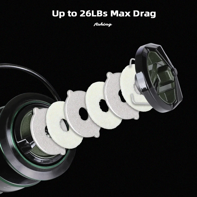 Carrete giratorio MIFINE STORM TX de 12KG de arrastre máximo, carrete de pesca ultraligero 9 + 1BB, bobina de carpa de agua dulce y salada, carrete de fundición de marcas - imagen 4