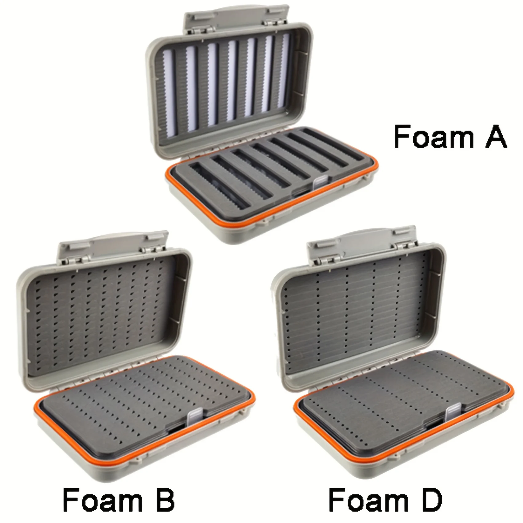 Aventik caja de pesca impermeable doble cara con bandeja y espuma