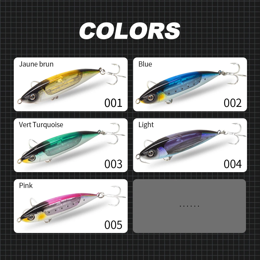 Hunthouse-señuelo de pesca de agua salada, cebo de lápiz que se hunde, 150mm, 68g, revestimiento reflectante láser, hoja de Flash para atún y caballa - imagen 4