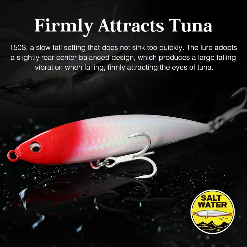 TSURINOYA 150S señuelo de pesca tipo lápiz 150mm 75g ASTRA hundimiento Stickbait potencia pesca en agua salada fundición océano cebos de peces falsos - imagen 3