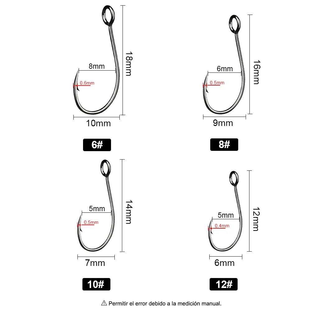 FTK-anzuelo de pesca de carpa con ojo grande, anzuelos japoneses de acero de alto carbono, gusano, anzuelo de púas, accesorios de pesca de carpa, 20 piezas - imagen 5