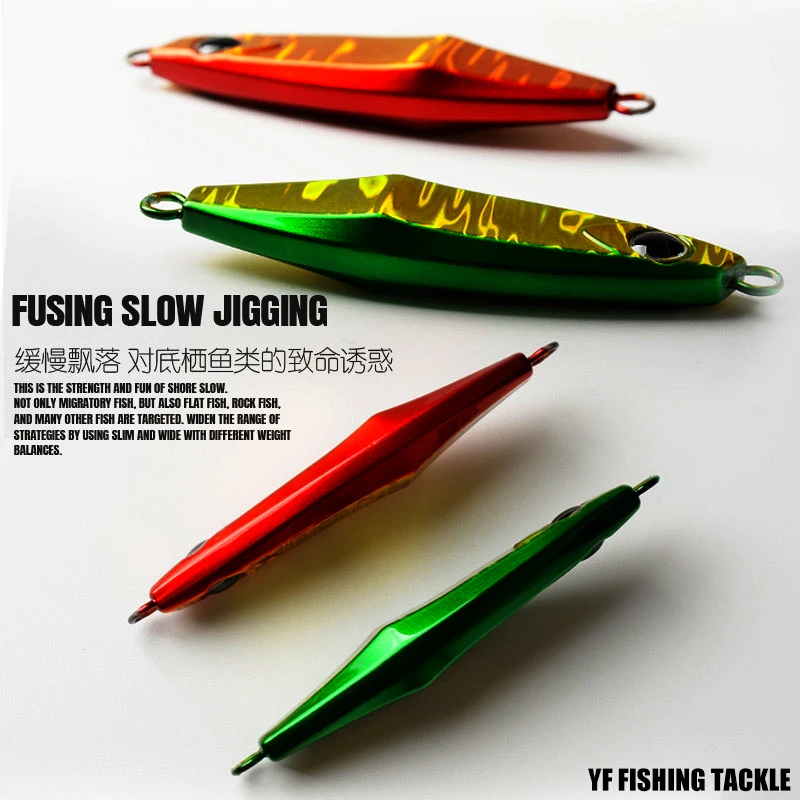 Señuelo de JIGGING lento para Orilla, superficie holográfica reflectante, anzuelo MUSTAD afilado, cebo de pesca para Orilla y barco, plantilla de METAL que se hunde - imagen 4