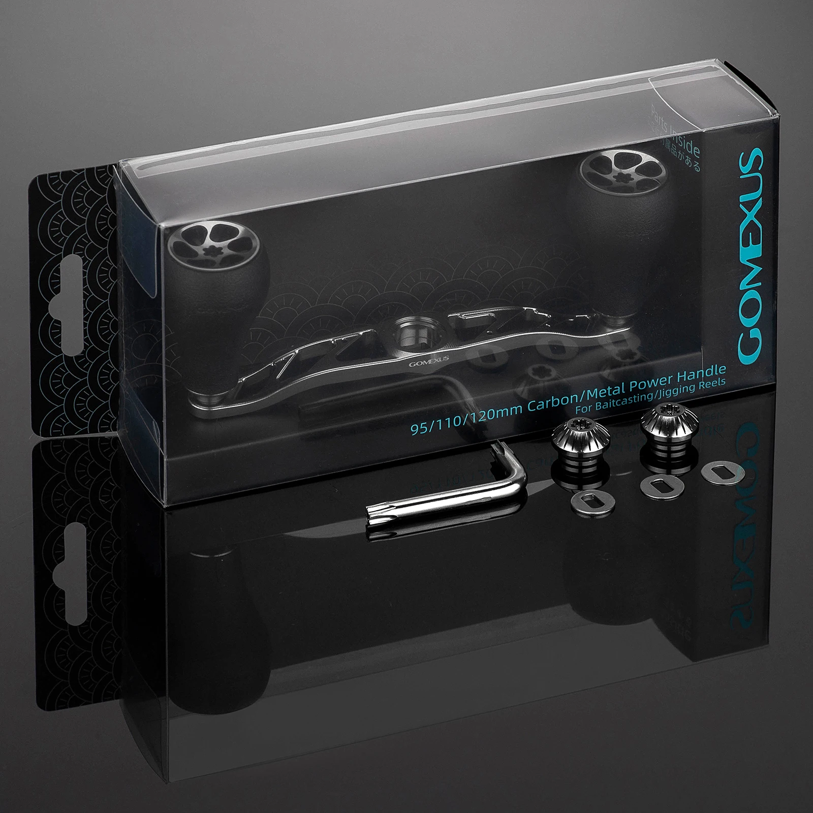 Gomexus-MANGO doble para carrete de Baitcasting, accesorio para Daiwa Zillion Steez Saltiga Shimano Calcuta Curado, 120mm, BDH-TPE30 - imagen 5