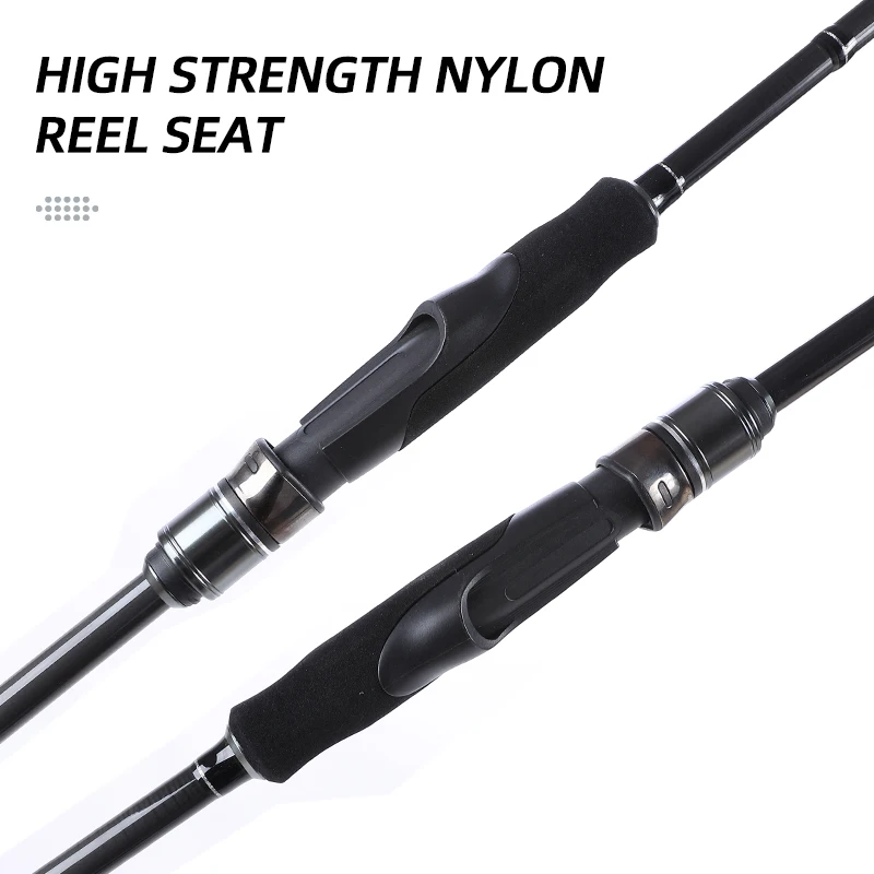 MIFINE SUNSHINE-caña de pescar giratoria de carbono, accesorio para pescar de 2,1 M, 2,4 M, 2,7 M, ML/M, peso del señuelo 5-30g, para agua salada y dulce, 2 secciones - imagen 4