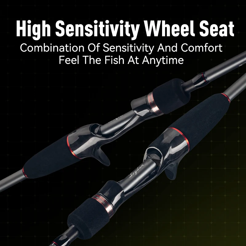Cañas de pescar LEYDUN Kizaru 170MH/H guía FUJI punta de titanio ultraligera sepia calamar barco caña de pescar - imagen 5