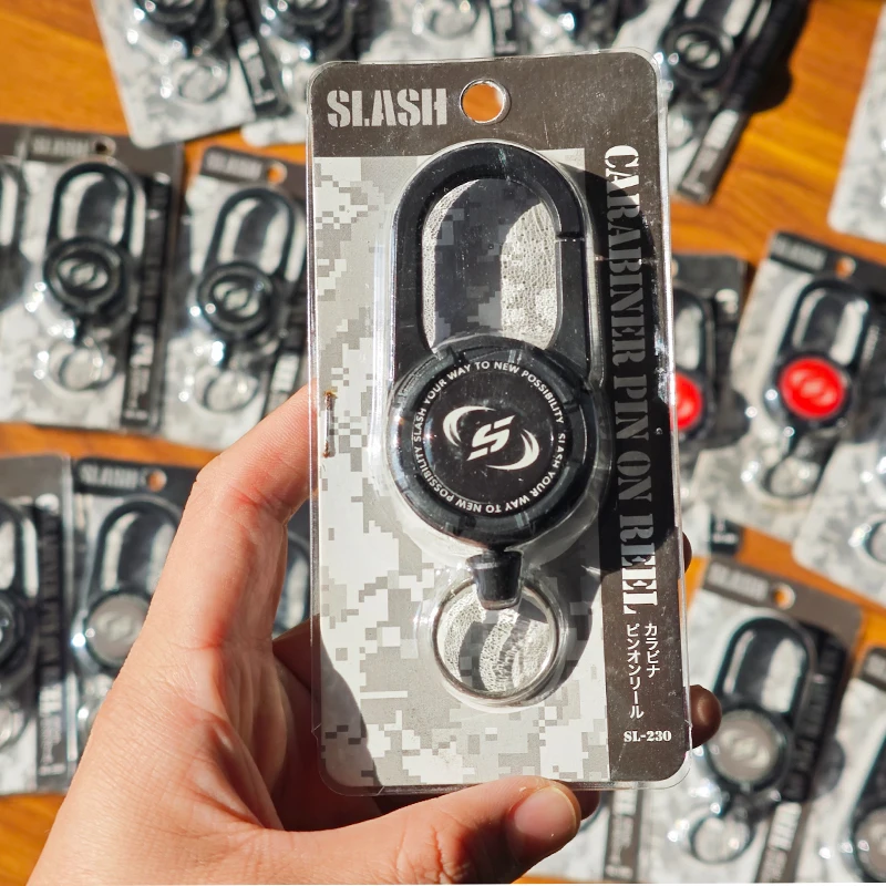 SLASH SL-230 mosquetón de carrete retráctil japonés pesado de 27,5 pulgadas herramientas de pesca al aire libre accesorios de pesca - imagen 3