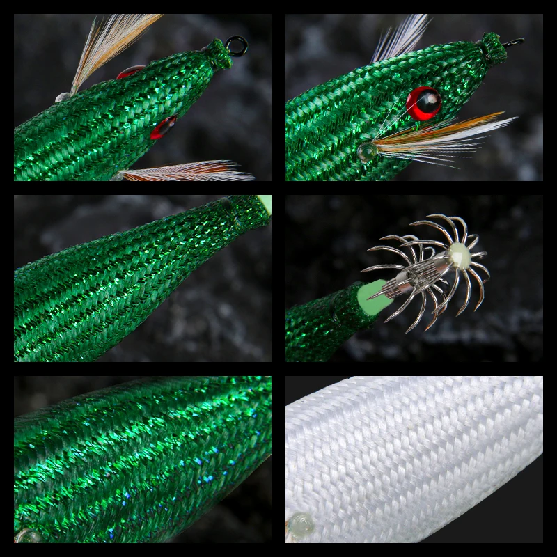 LETOYO TOTO-señuelo de calamar flotante, plantilla de calamar luminosa, cebo Artificial para Webfoot, pulpo, sepia, Señuelos de pesca de mar - imagen 5