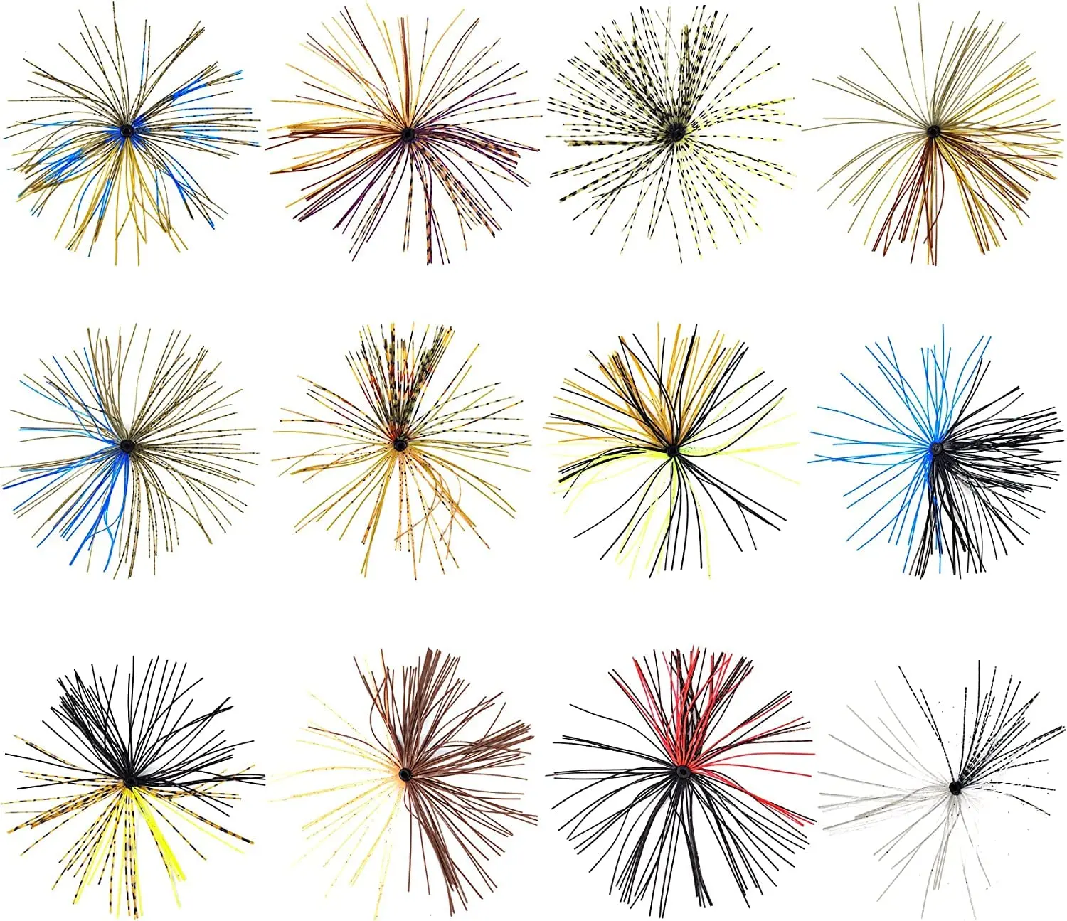 Falda de silicona para Spinnerbaits y Buzzbaits – colores variados - imagen 5
