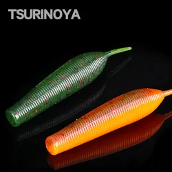 TSURINOYA Señuelo blando pesado para lubina – Vinilo largo sin plomo