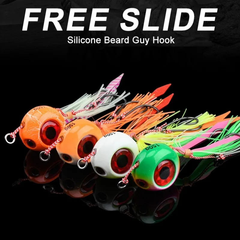 60g/80g/100g/300g Metal Jigging Kabura Tenya Jig camarones falda de goma cebo de pesca de Metal Inchiku señuelo de Jigging pesca en agua salada - imagen 2