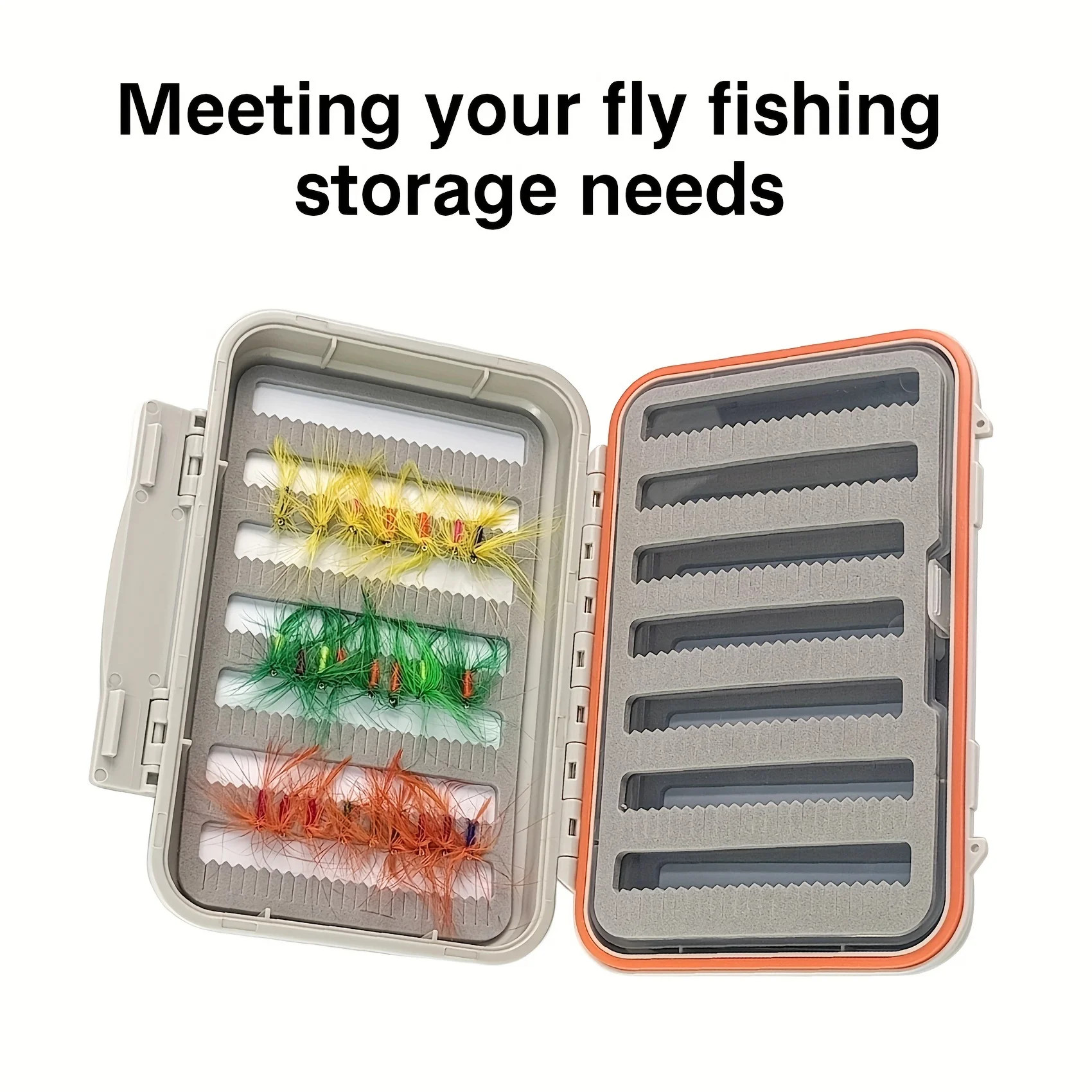 Aventik caja de pesca impermeable doble cara con bandeja y espuma - imagen 5