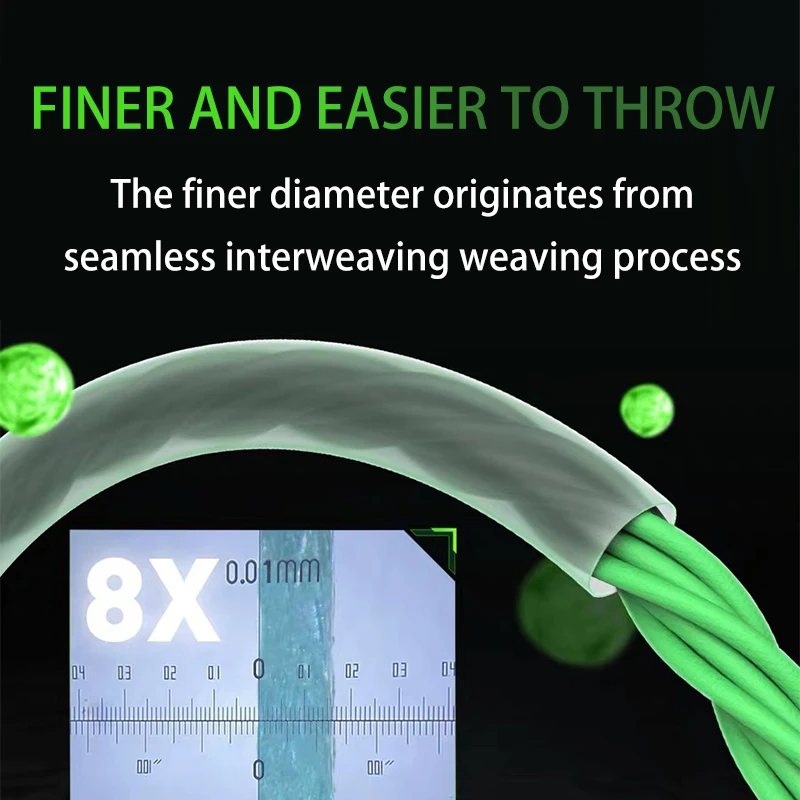 Línea de pesca Original YGKX BRAID Ultra X8, 8 hebras, súper calidad, 14LB, 16LB, 22LB, 25LB, 100M/150M/200M, línea de pesca de mar japonés PE - imagen 4