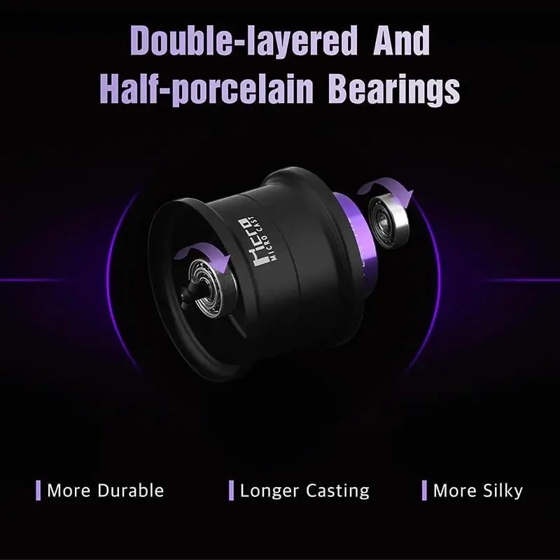 Carrete poco profundo Gomexus para carrete de aluminio GOMEXUS para Daiwa Steez CT SV carrete de pesca Baitcasting línea de carrete taza rodante - imagen 2