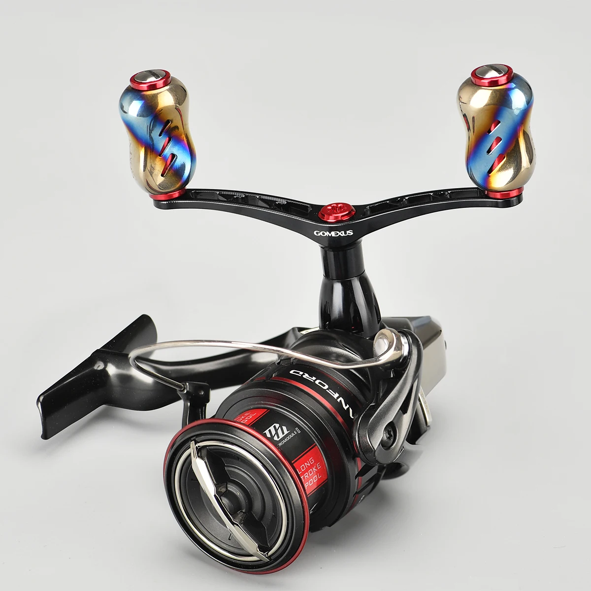 Carrete giratorio Gomexus, mango de aleación de titanio, mango de carrete de pesca Eging de 92mm para Shimano Stella Stradic Vanquish Vanford Sephia - imagen 5