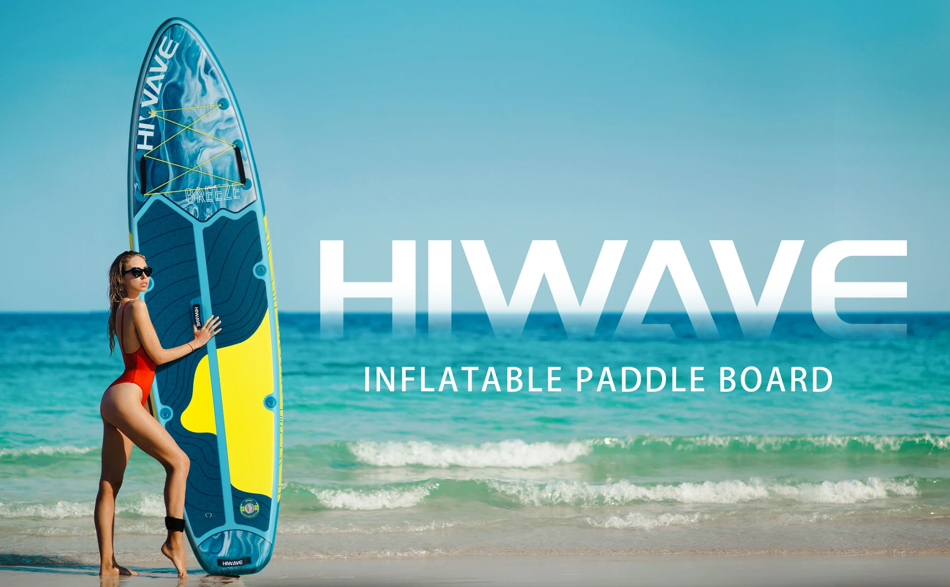 Tabla paddle inflable HIWAVE vista superior