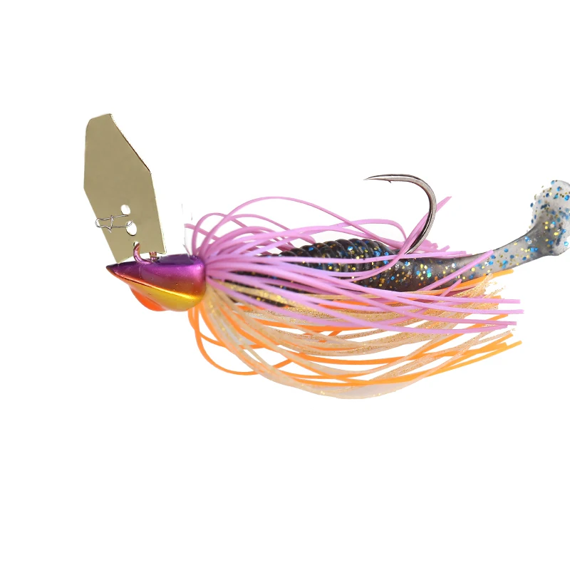 TSURINOYA Chatterbait-plantillas con cuchillas, 11g, 14g, plantillas vibratorias, señuelo de pesca, ganchos de aparejo de goma, juego de lubina, Buzzbaits, plantilla, aparejos de remolque - imagen 3