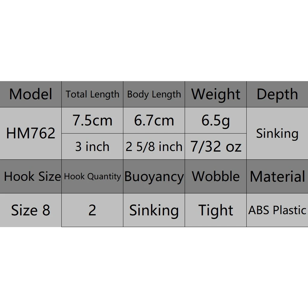 Señuelo de pesca wLure, 6g, 7,5 cm, pececillo que se hunde, pintura de piel real, anzuelos de hoja de corte de calidad, oscilación apretada, fundición larga HM762 - imagen 5