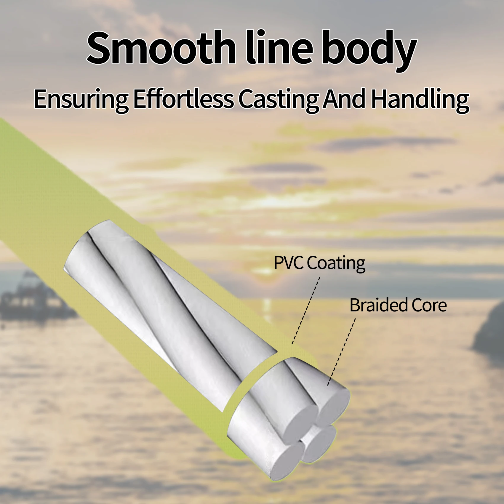 Línea de pesca Tenkara súper delgada de tres colores Aventik, línea de pesca con mosca para tiro de ninfa, 0,55mm, 100 pies - imagen 4