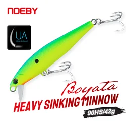 NOEBY Señuelo duro Wobbler pesado para mar con cola amarilla