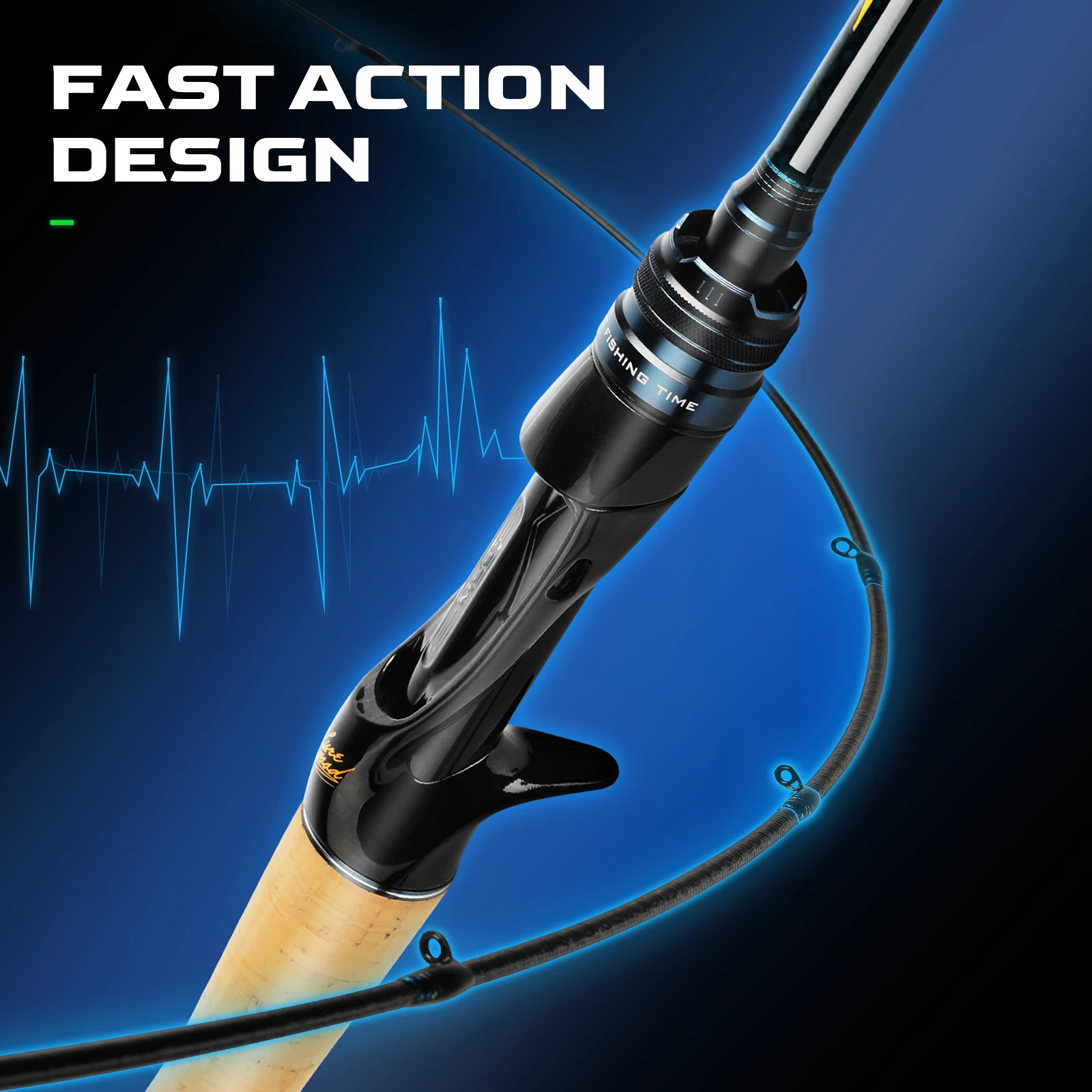 HANDING Star Sky X Caña de pescar giratoria Toray®Piezas en blanco de carbono FUJI, 40 toneladas®Anillos guía A, acción F, caña de fundición, señuelo, caña de pescar - imagen 5