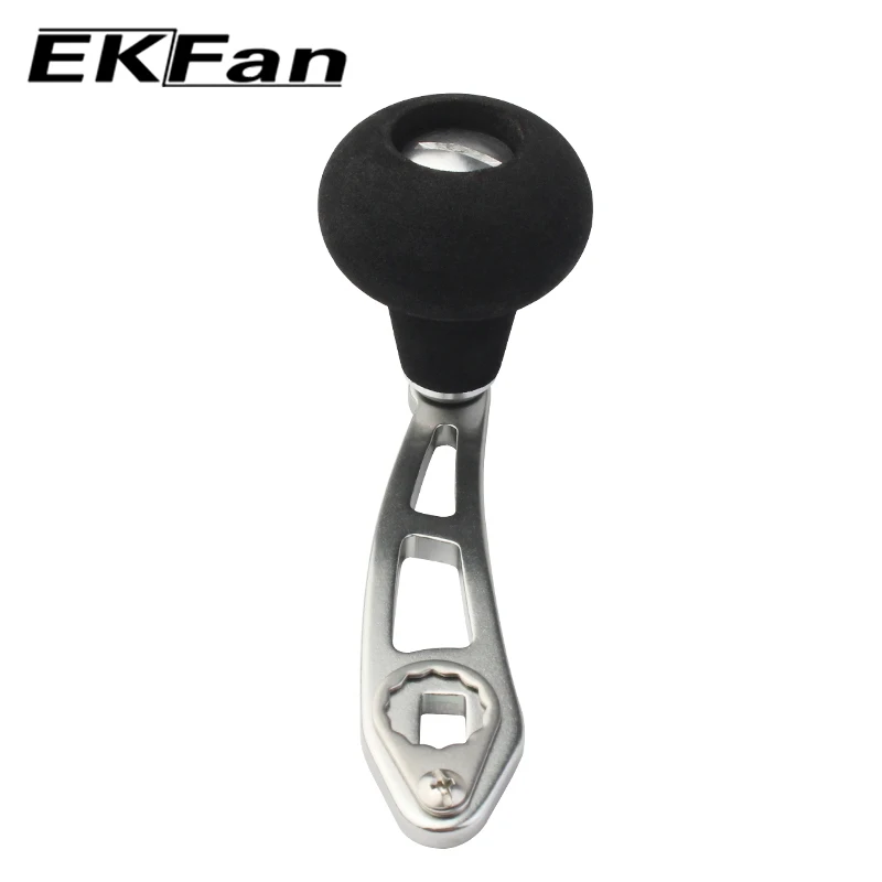 EKFan-mango de carrete de pesca individual, accesorio de aleación de aluminio de 87MM para Baitcasting, fundición de cebo, mango de carrete Durm - imagen 3