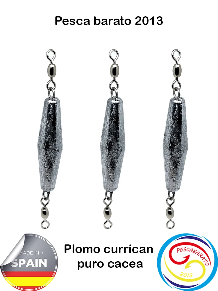Plomo de pesca curricán o fondo - PURO DE CACEA. Medidas: 280g, 500g, 800g. Plomo en venta por lotes. - imagen 2