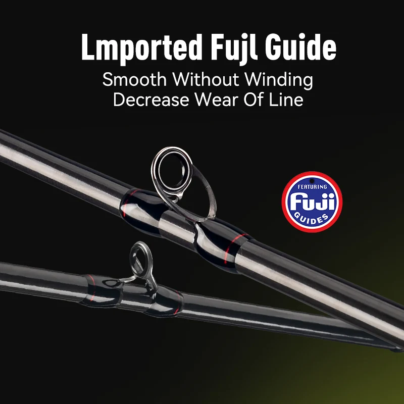 Cañas de pescar LEYDUN Kizaru 170MH/H guía FUJI punta de titanio ultraligera sepia calamar barco caña de pescar - imagen 4