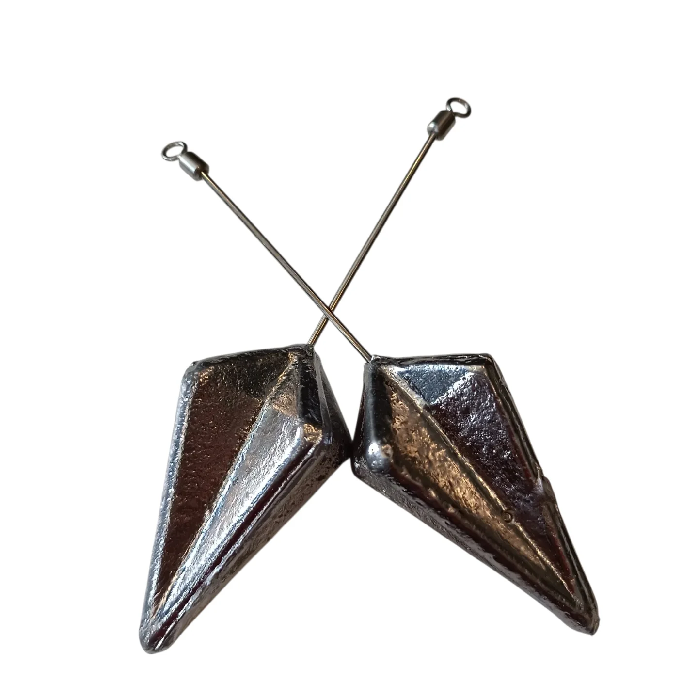 Lote 8 plomos piramide 122gr  rolling en varilla incorporado 1,6mm .Pesca Surfcasting plomos variados .Envio 72hr incluido