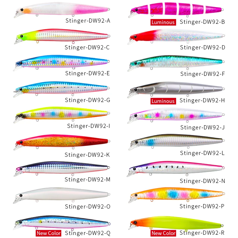 TSURINOYA 140mm 26g STINGER 140S sistema de peso hundimiento Señuelos de pesca Minnow fundición larga Jerkbait cebos duros lubina - imagen 5