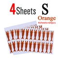 64pcs S  Orange