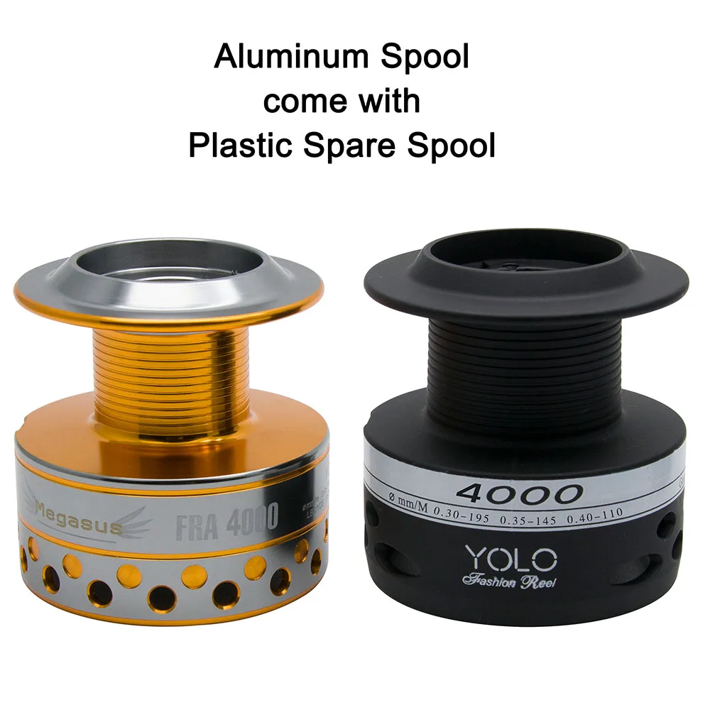 9 + 1BB carrete giratorio de pesca de agua dulce CNC carrete de aluminio 5,1: 1 6,2: 1 Acero inoxidable Sunfish Crappie Bluegill 1000 2500 - imagen 2