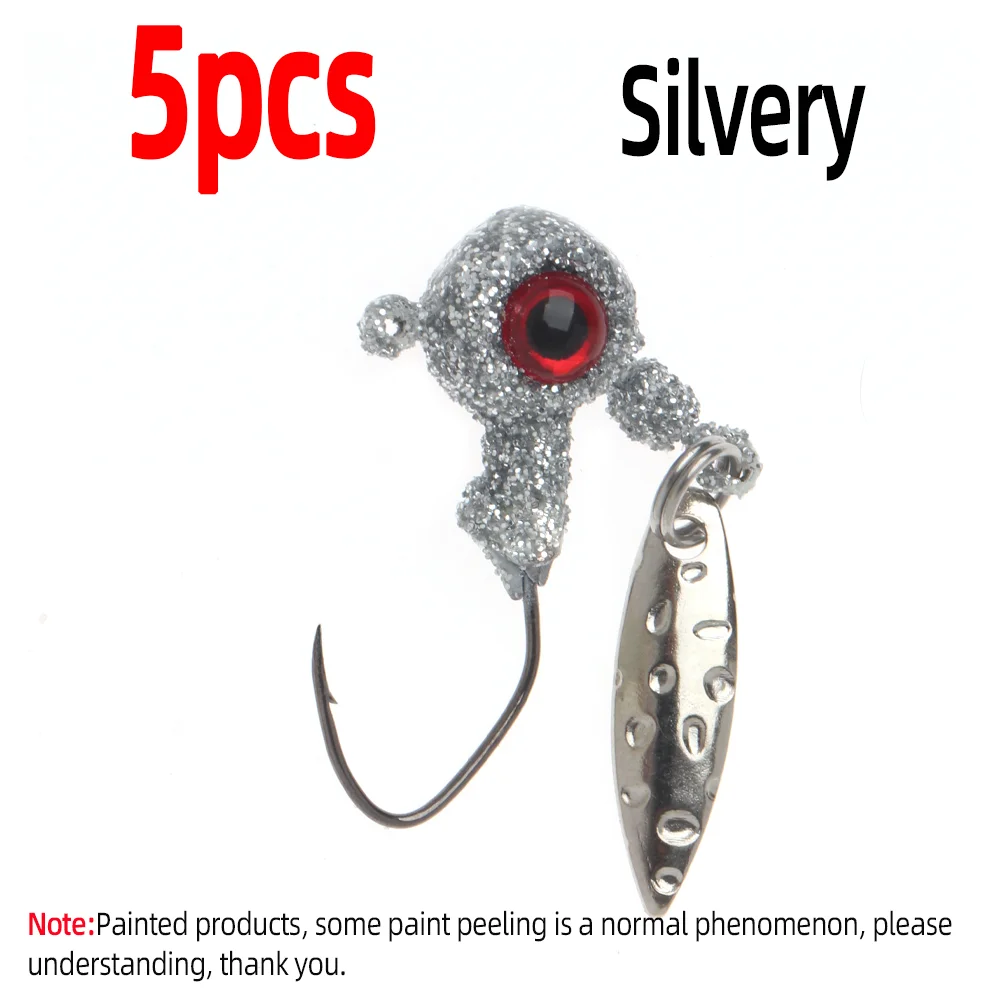 5pcs Silvery