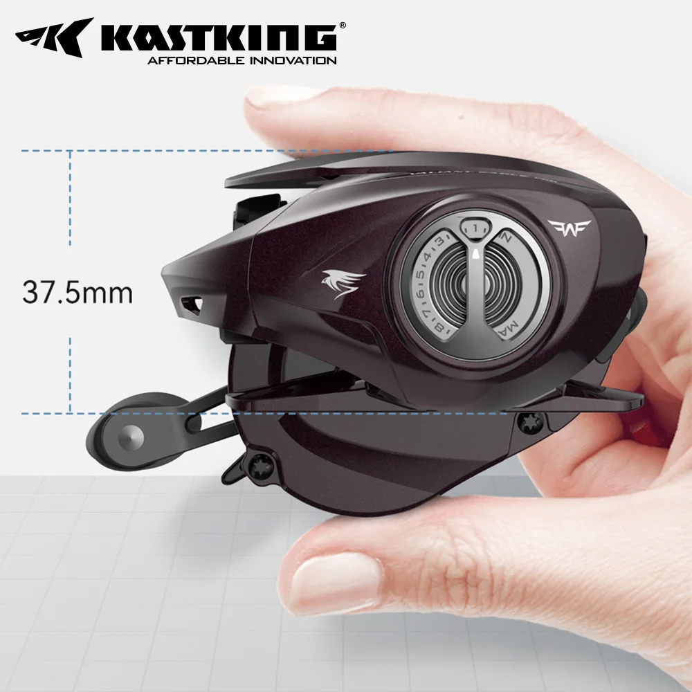 KastKing Valiant Eagle II PRO Bait Finesse System carrete de Baitcasting 6KG arrastre máximo 8,4:1 carrete de pesca de alta velocidad para Lucio - imagen 4