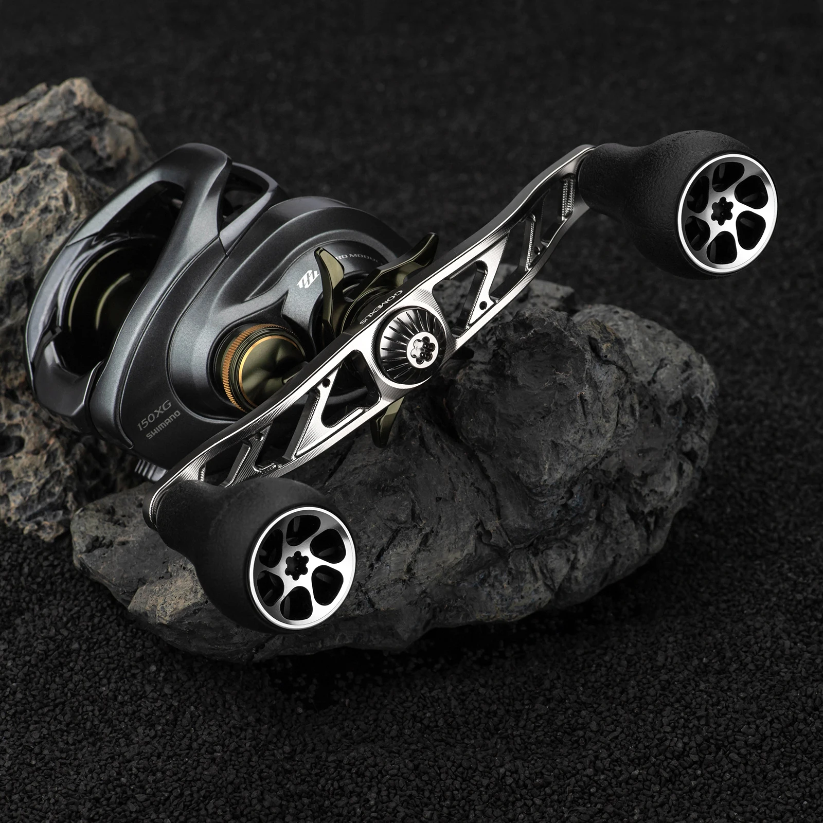 Gomexus-MANGO doble para carrete de Baitcasting, accesorio para Daiwa Zillion Steez Saltiga Shimano Calcuta Curado, 120mm, BDH-TPE30 - imagen 2