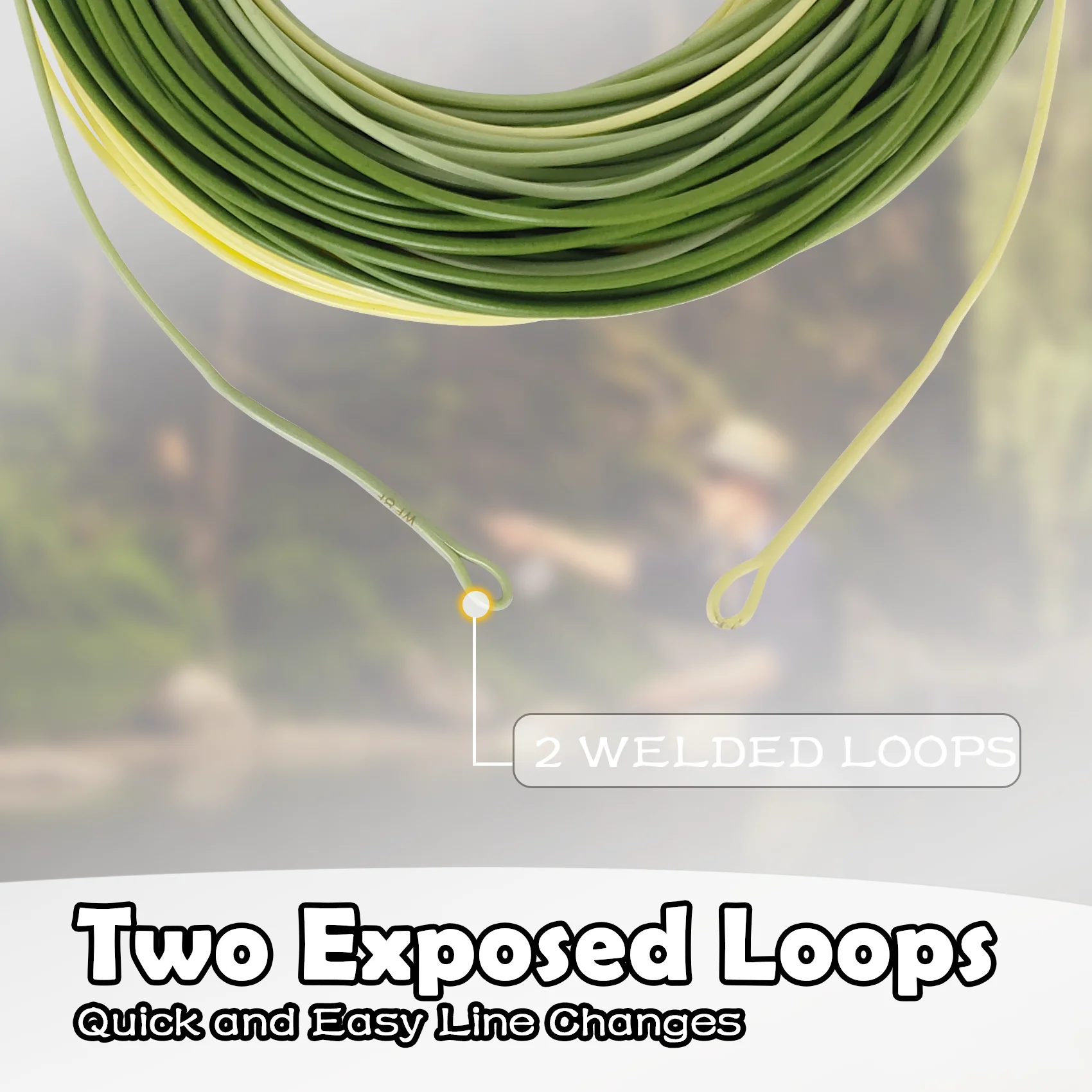 Aventik 3 colores percerpción trucha línea de pesca con mosca peso hacia adelante línea de pesca flotante LW4 LW5 LW6 LW7 LW8 - imagen 3