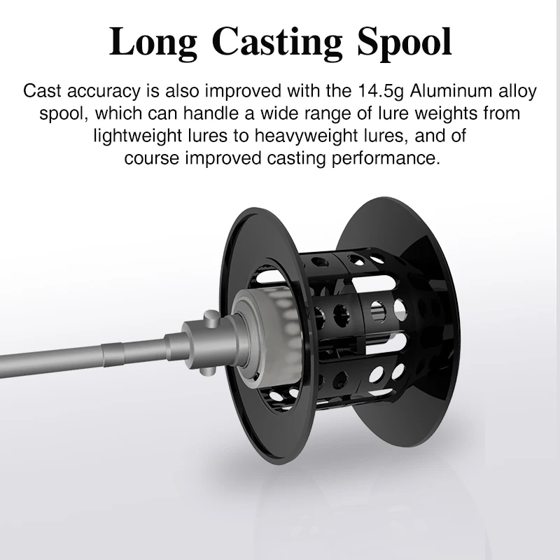 Carrete de pesca TSURINOYA de fundición larga Spirit Fox 150 7,3: 1 5kg arrastre agua salada agua dulce lago costero carrete de pesca versátil - imagen 5