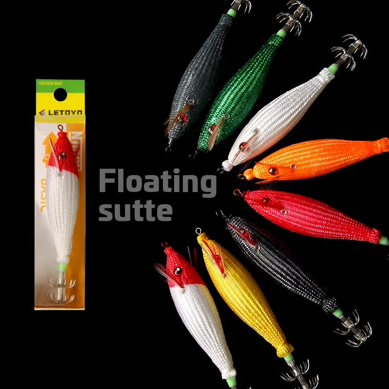 LETOYO TOTO-señuelo de calamar flotante, plantilla de calamar luminosa, cebo Artificial para Webfoot, pulpo, egi, sepia, Señuelos de pesca de mar - imagen 2