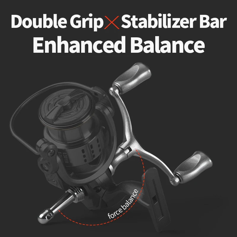 LINNHUE-carrete De Pesca De doble agarre, Accesorio giratorio De 8kg, LC 1500-2500 - imagen 5