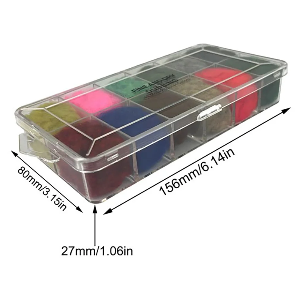 Material de atado de pesca con mosca, doblaje fino y seco, perfecto para cualquier mosca seca, todo emergente, funciona bien para pececillos pequeños, 12 colores clave - imagen 2