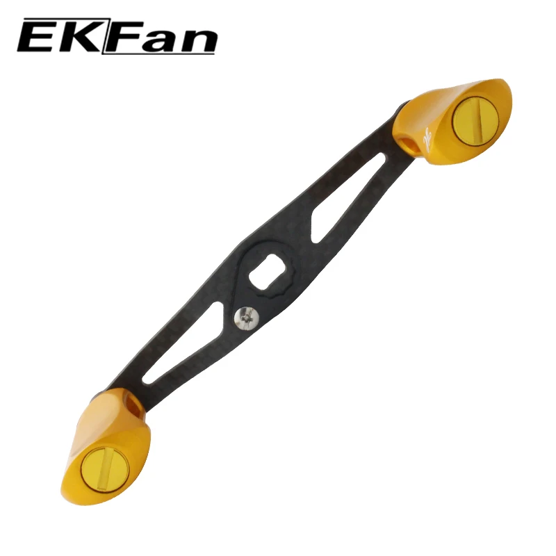 EKFAN-perilla de aleación de aluminio, mango de carrete de pesca de fibra de carbono, adecuado para SHI & DAI, herramienta de pesca, accesorios de aparejos - imagen 4