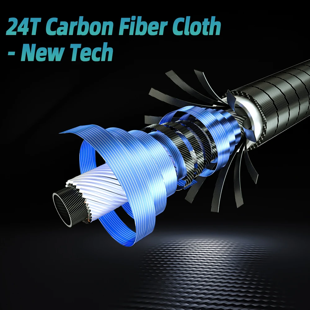 MIFINE-caña de pescar de carbono ultraligera SPEEDFLY SPIN 24T, 1,98 M, 2,1 M, 2,2 M, peso del señuelo, 0,5-10g, UL, L, ML, caña de trucha giratoria de 2 secciones - imagen 3