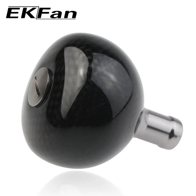 EKFan, alta calidad, 38MM/45MM/48MM, mango de carrete de pesca de fibra de carbono, perillas para SHI Bait Casting, carretes giratorios, aparejos de pesca - imagen 2